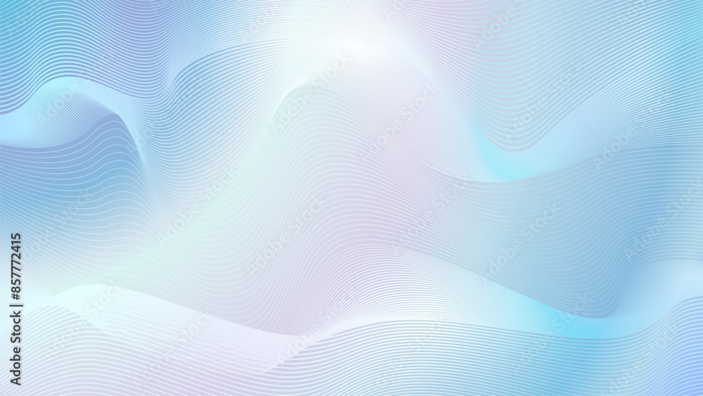 Poster stripe lines wavy abstract soft color background vector