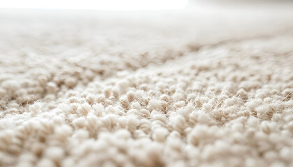 Soft light textured carpet isolated on white