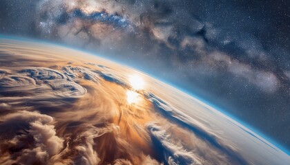 Cosmic Nebula - A breathtaking view of a cosmic nebula with swirling colors and distant star