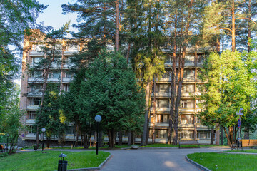 Naklejka premium Moscow. City bustle. Nature.