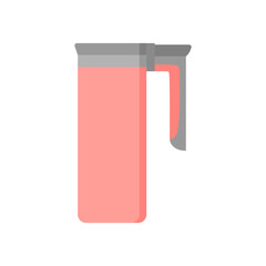 coffee thermoses flat design vector illustration. thermo mugs, tumbler and thermos. Vector travel cups for coffee or tea hot drinks, water bottles or thermal flasks for takeaway beverages