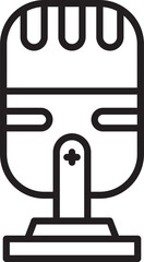 Microphone on Stand Icon