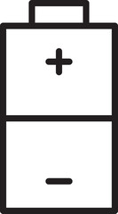 Obraz premium Battery Line Icon