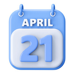 9th May Calendar Icon 3D Render