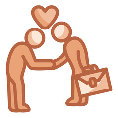 two businessmen shaking hands