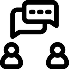 conversation icon. vector  line icon for your website, mobile, presentation, and logo design.
