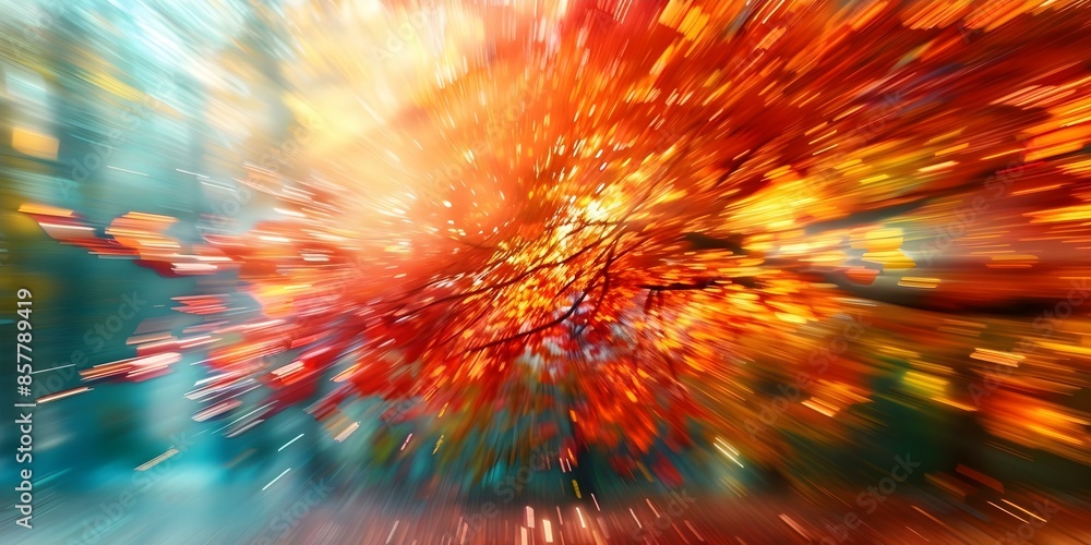 Aufkleber abstract impressionistic lightspeed background with clean lines and tranquil ambiance. concept abstr