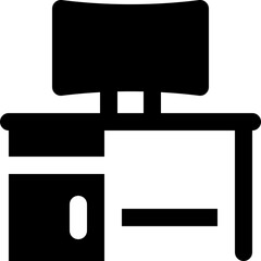 working space icon. vector glyph icon for your website, mobile, presentation, and logo design.