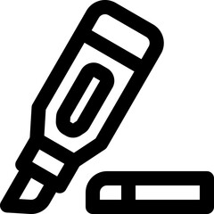 highlighter icon. vector line icon for your website, mobile, presentation, and logo design.