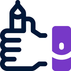 copywriting icon. vector dual tone icon for your website, mobile, presentation, and logo design.