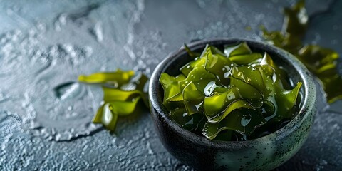 Concise overview of fucus seaweed highlighting its characteristics and uses in skincare. Concept Fucus seaweed is a brown algae known for its antioxidant properties