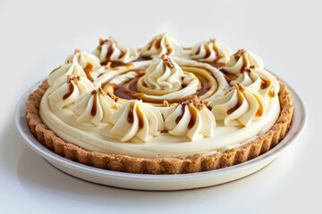 Mouthwatering Caramel Apple Cream Pie with Apple Butter and Candied Nuts