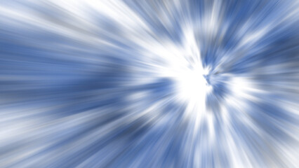 Blue lights effect. Abstract background with blurred rays and sparkles. Fantastic digital fractal art.