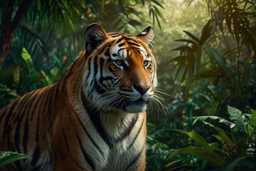 Obraz premium tiger in the zoo