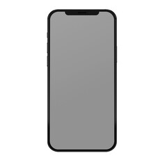 Mobile samrtphone transparent isolated