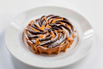 Tempting Caramel Chocolate Ginger Swirls Dessert