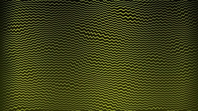 Swirling wave warp shape squiggle line animation 3D background gradient glow visual effect motion graphics abstract dynamic digital colour yellow gold