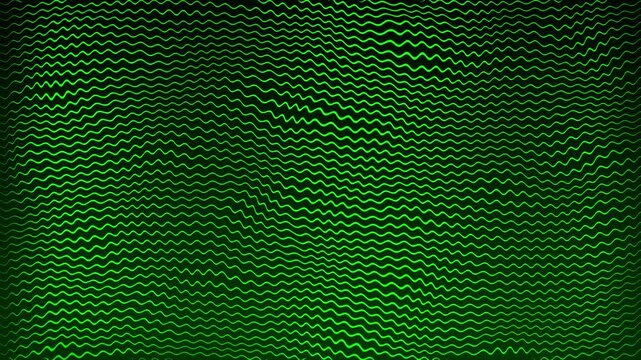 Swirling wave warp shape squiggle line animation 3D background gradient glow visual effect motion graphics abstract dynamic digital colour green