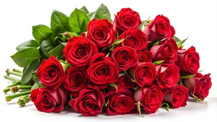 **assistant**..**30 word title suggestion:**..a beautiful bouquet of red roses isolated on a white background. perfect for valentine's day, mother's day, or any special occasion.