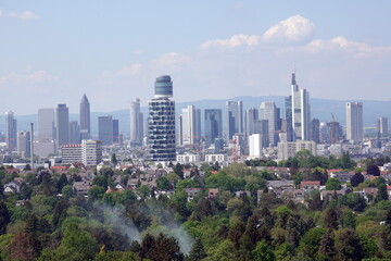 Blick vom Goetheturm auf Frankfurt