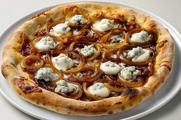 Caramelized Onion and Gorgonzola Pizza – A Tantalizing Treat