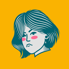 Character design avatar flat minimalist 31