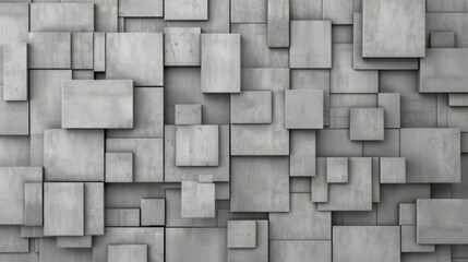 Abstract Concrete Square Wall