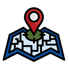 map pointer with pin icon