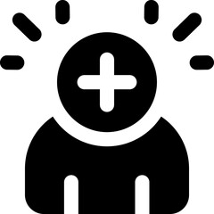 Fototapeta premium healthy care icon. vector glyph icon for your website, mobile, presentation, and logo design.