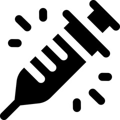 syringe icon. vector glyph icon for your website, mobile, presentation, and logo design.