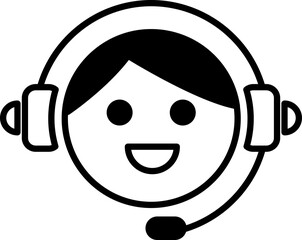 Customer service and Call center cartoon 