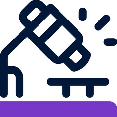 microscope icon. vectormixed icon for your website, mobile, presentation, and logo design.