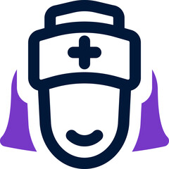 nurse icon. vectormixed icon for your website, mobile, presentation, and logo design.