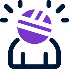 injury icon. vectormixed icon for your website, mobile, presentation, and logo design.