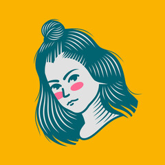 Character design avatar flat minimalist 35