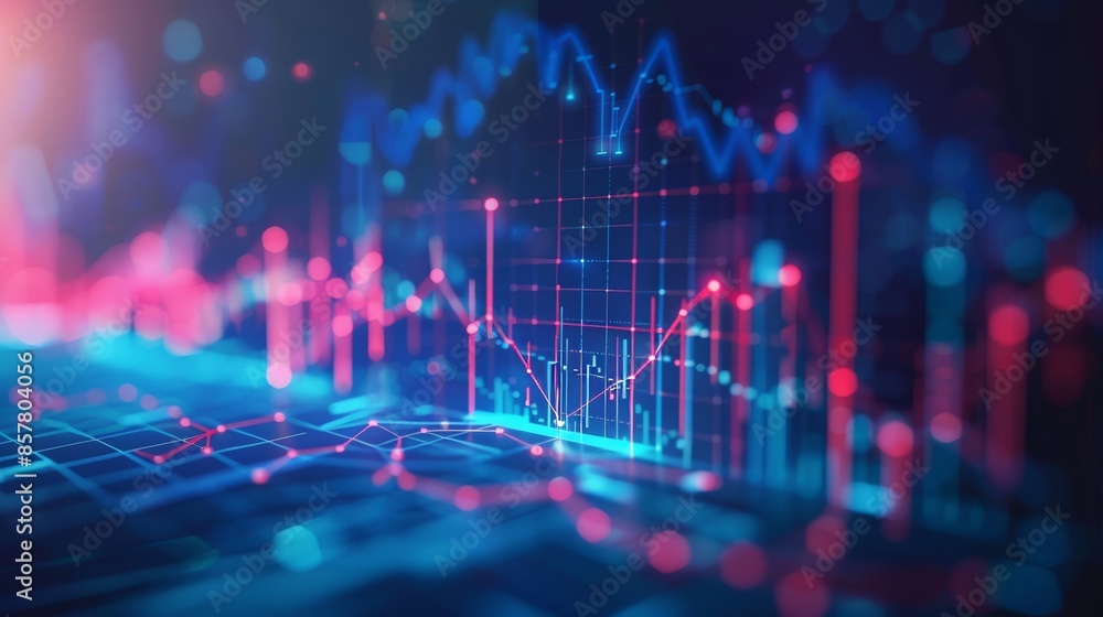 Aufkleber financial stability and analysis grid background with intersecting lines for finance theme