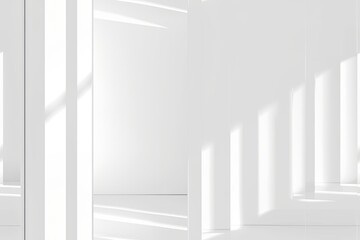 Fototapeta premium White Minimalist Abstract Background created with Generative AI