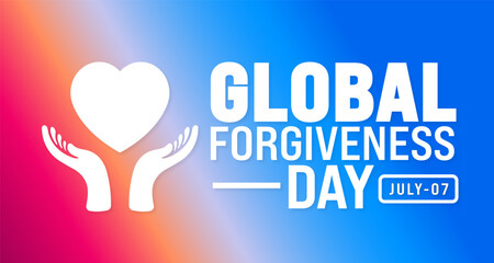 Global Forgiveness Day background template. Holiday concept. Use a background, banner, placard, card, and poster design template with text inscription and standard color. vector illustration.