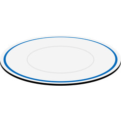 Empty Plate Illustration