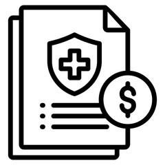 Obraz premium Health Insurance Icon Element For Design