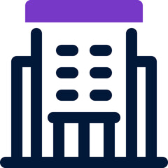 building office icon. vector dual tone icon for your website, mobile, presentation, and logo design.