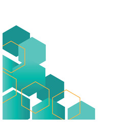 Fototapeta premium Hexagon Corner