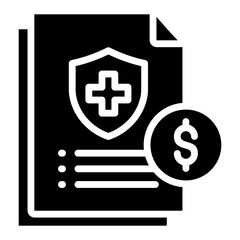Health Insurance  Icon Element For Design