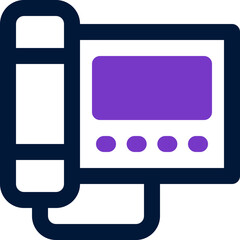 telephone icon. vector dual tone icon for your website, mobile, presentation, and logo design.