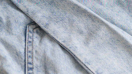 blue jeans fabric background copy space