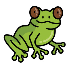 Green Tree Frog Icon
