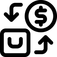 transaction icon. vector line icon for your website, mobile, presentation, and logo design.