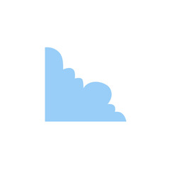Cloud corner border 