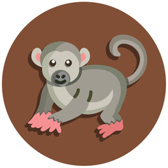 Squirrel Monkey Icon