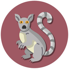 Ring-Tailed Lemur Icon